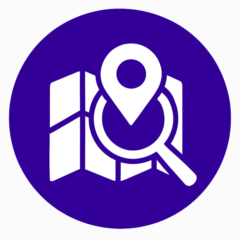Picture of a map search icon