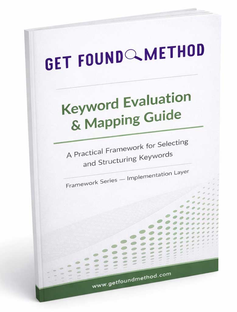 Get Found Method: Keyword Evaluation & Mapping Guide Product Image