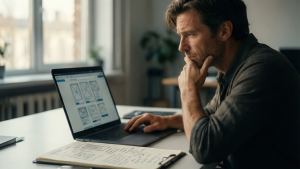 Service business owner planning website structure and local SEO strategy